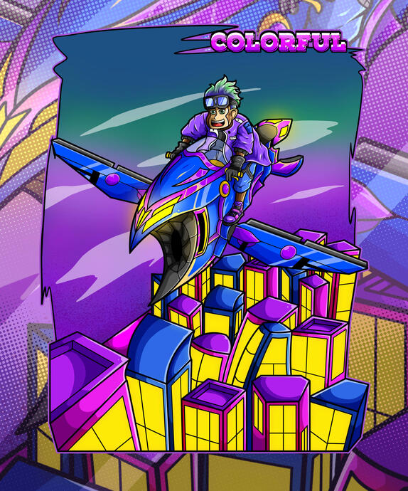 Cyberpunk Monkey in City